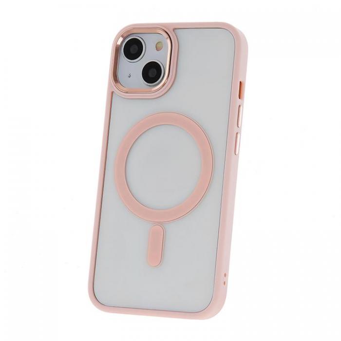 A-One Brand - iPhone 16 Pro Mobilskal MagSafe Satin Clear - Rosa