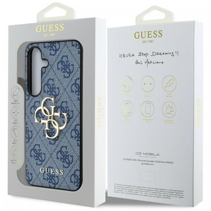 Guess - Guess Galaxy S25 Ultra Mobilskal Big 4G Logo Classic - Bl