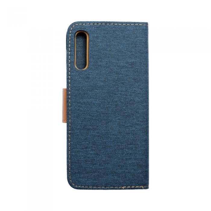 OEM - CANVAS fodral till Samsung A50 navy Bl