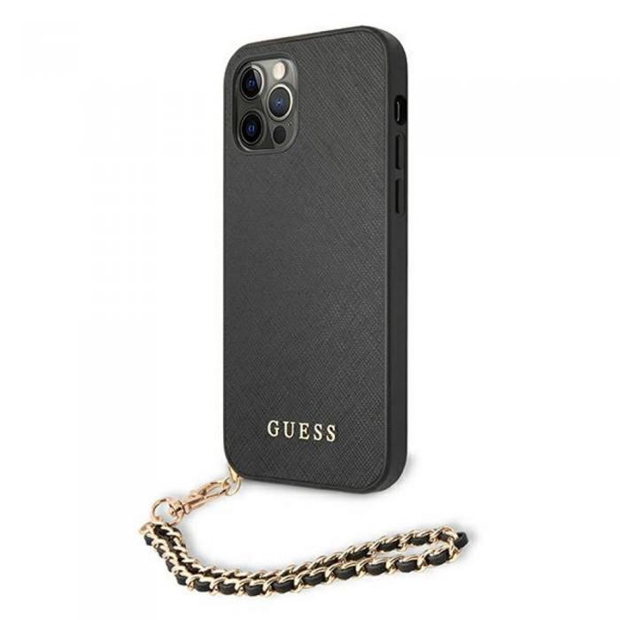 Guess - Guess iPhone 11 Saffiano Skal med Kedja - Svart