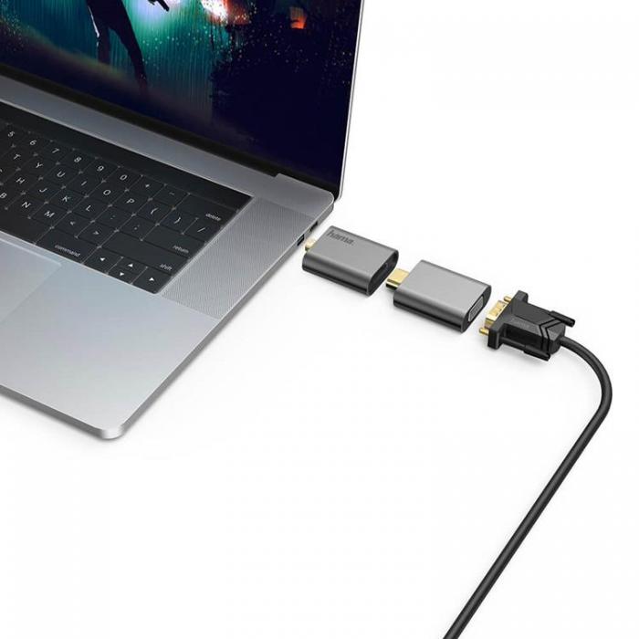 Hama - Hama Video Adapter Set 6in1 USB-C Mini-DisplayPort HDMI VGA