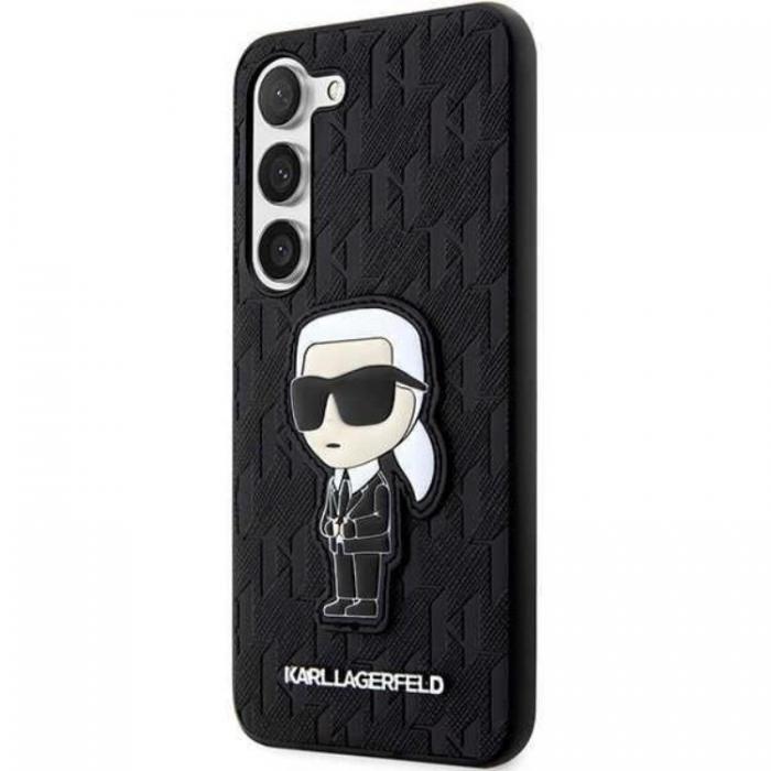 KARL LAGERFELD - Karl Lagerfeld Galaxy S23 Plus Skal Saffiano Monogram Ikonik - Svart