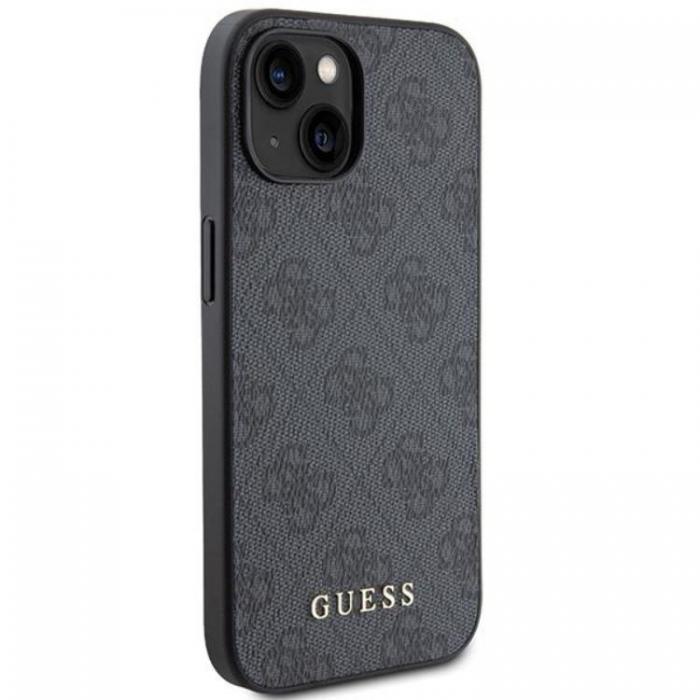 Guess - Guess iPhone 15 Mobilskal Metall Gold Logo - Gr