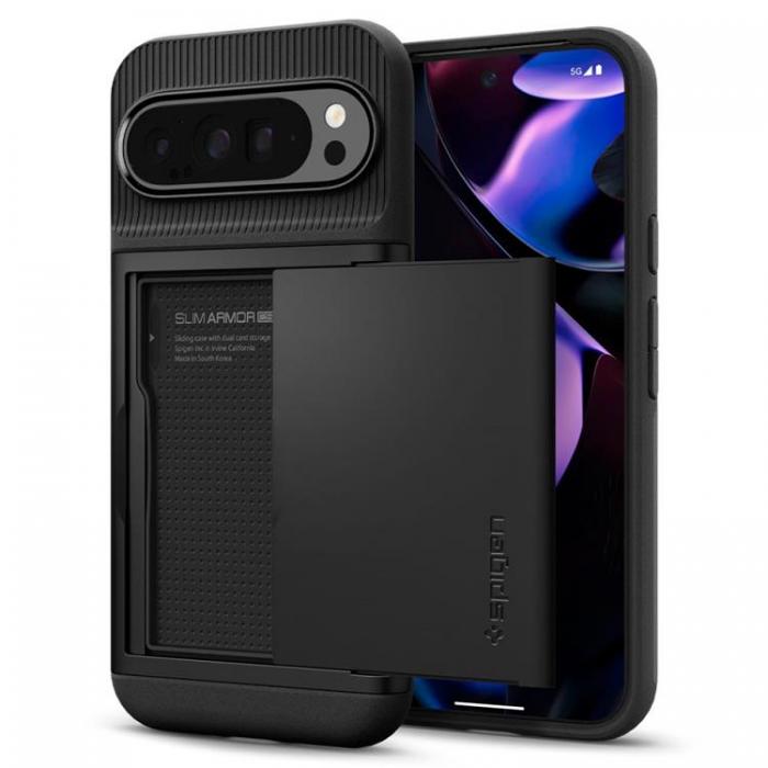 Spigen - Spigen Google Pixel 9 Pro XL Mobilskal Slim Armor CS - Svart