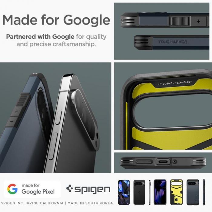 Spigen - Spigen Google Pixel 9 Pro XL Mobilskal Tough Armor - Metal Slate