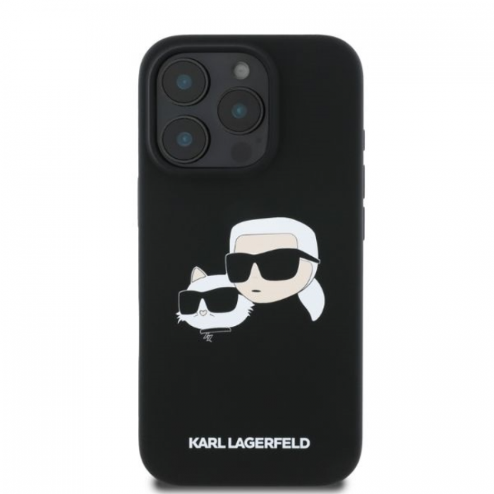 KARL LAGERFELD - KARL LAGERFELD iPhone 16 Pro Mobilskal Magsafe Double Heads