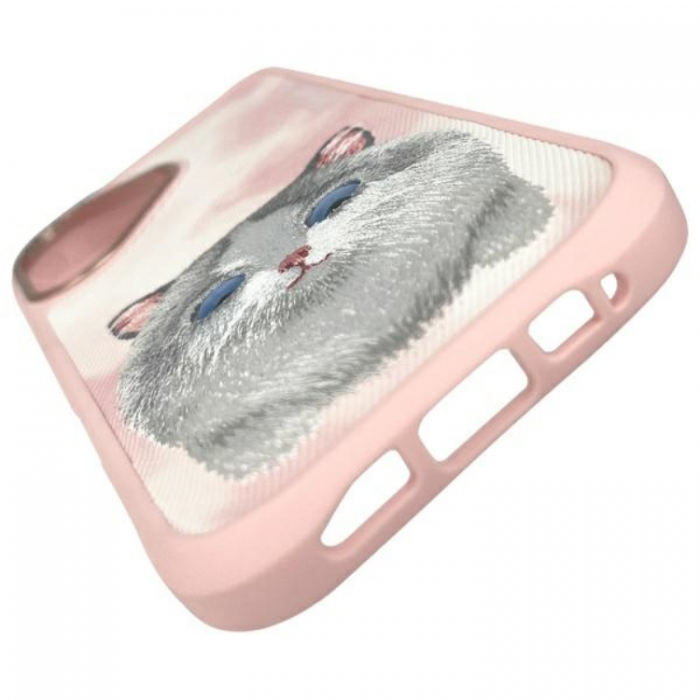 NIMMY - Nimmy iPhone 16 Mobilskal Big Eyed Pet 2.0 Cat - Rosa