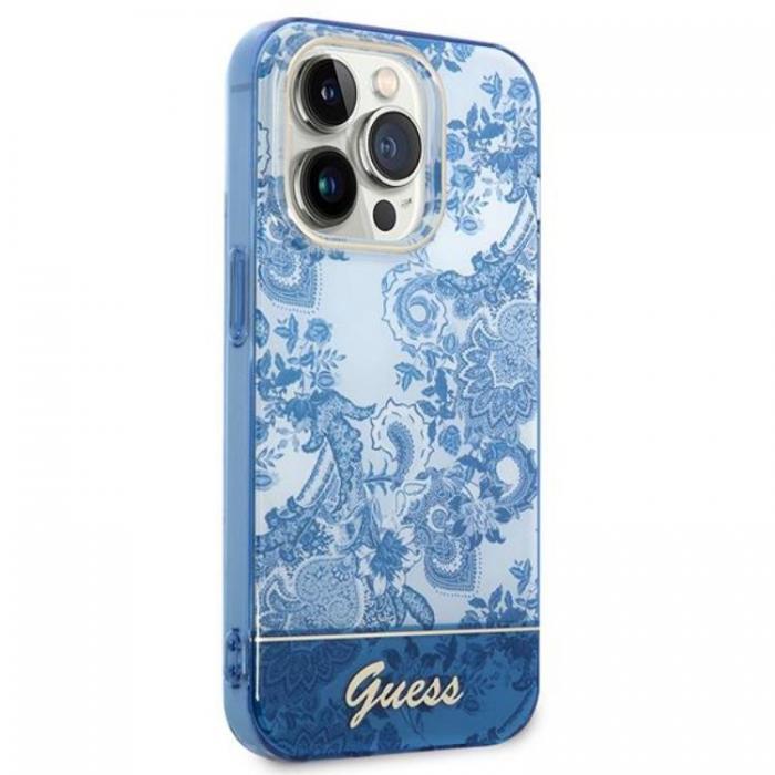 Guess - GUESS iPhone 14 Pro Max Skal Porcelain Collection - Bl