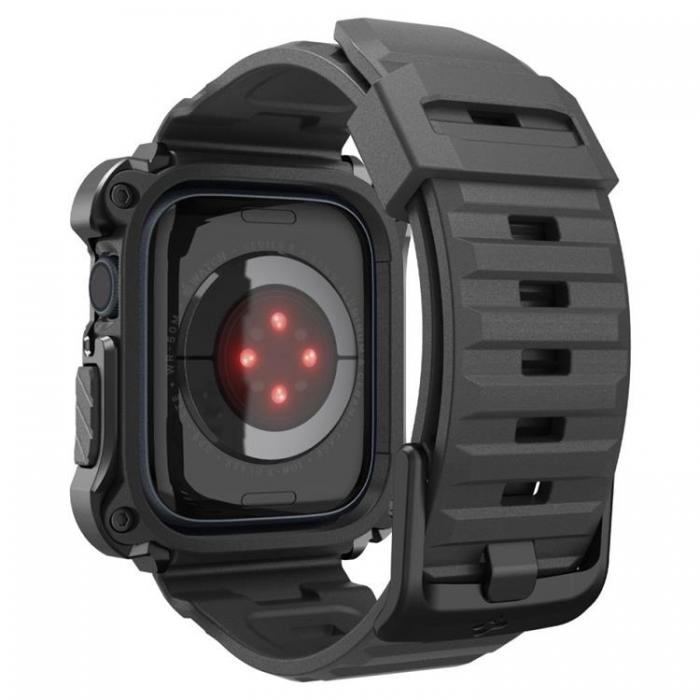 Spigen - Spigen Apple Watch 7/8 (45mm) Armband Rugged Armor Pro - Svart