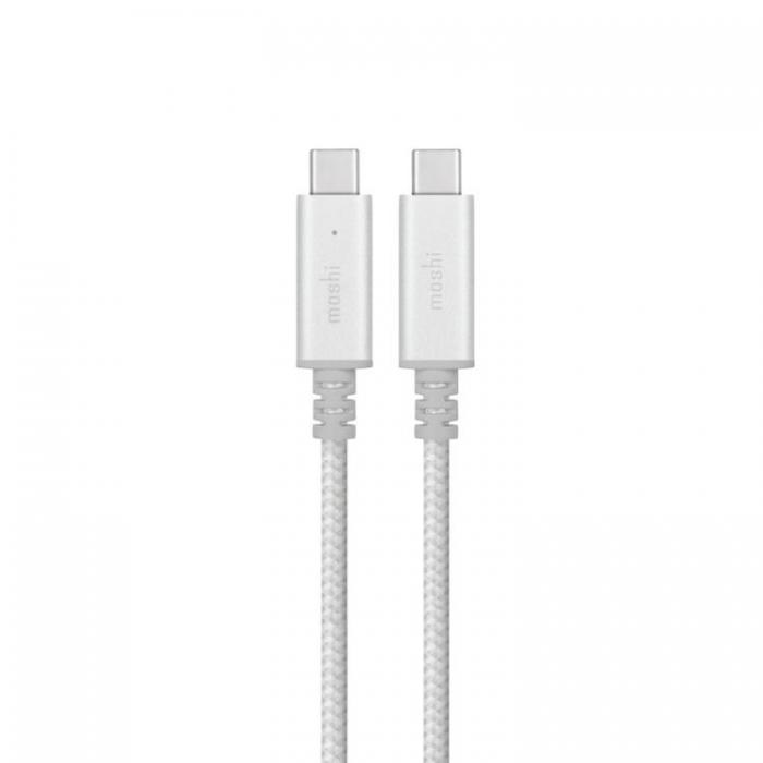 Moshi - Moshi USB-C Laddningskabel Med Smart LED 2m - Silver