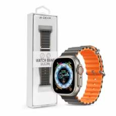 Devia - Devia Apple Watch (42/44/45/49mm) Armband Sport6 - Grå/Orange