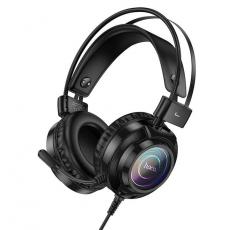 Hoco - Hoco On-Ear Gaming Hörlurar USB-A/Jack 3.5mm - Svart