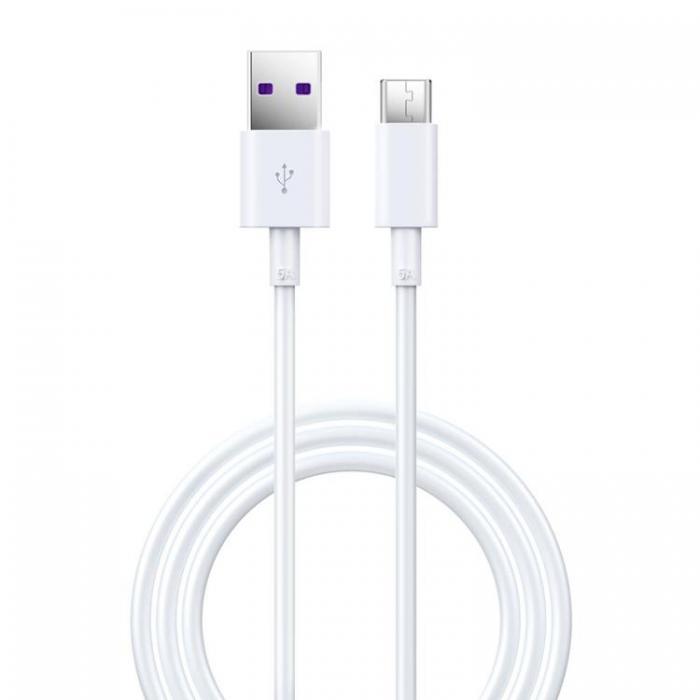 Devia - Devia USB Till USB-C 1.5m Kabel 5A Shark EC306 - Vit