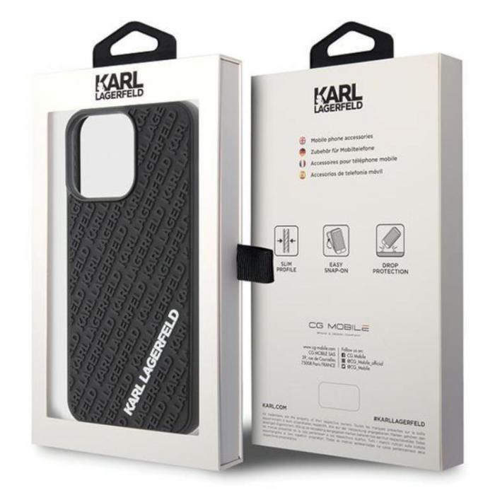 KARL LAGERFELD - Karl Lagerfeld iPhone 15 Pro Max Mobilskal 3D Rubber Multi Logo