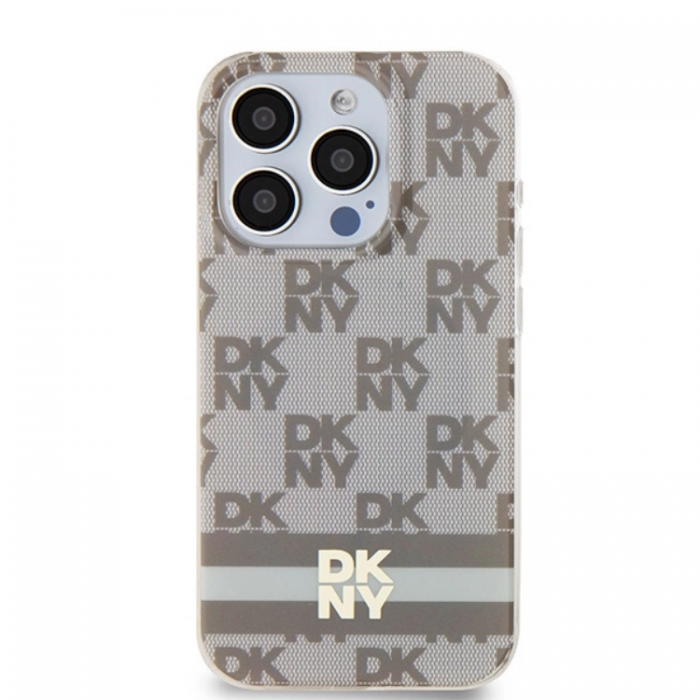 DKNY - DKNY iPhone 15 Pro Max Mobilskal Magsafe IML Checkered Mono