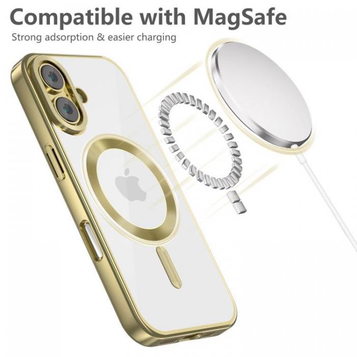 Tech-Protect - Tech-Protect iPhone 16 Mobilskal Magsafe Magflex - Satin Guld