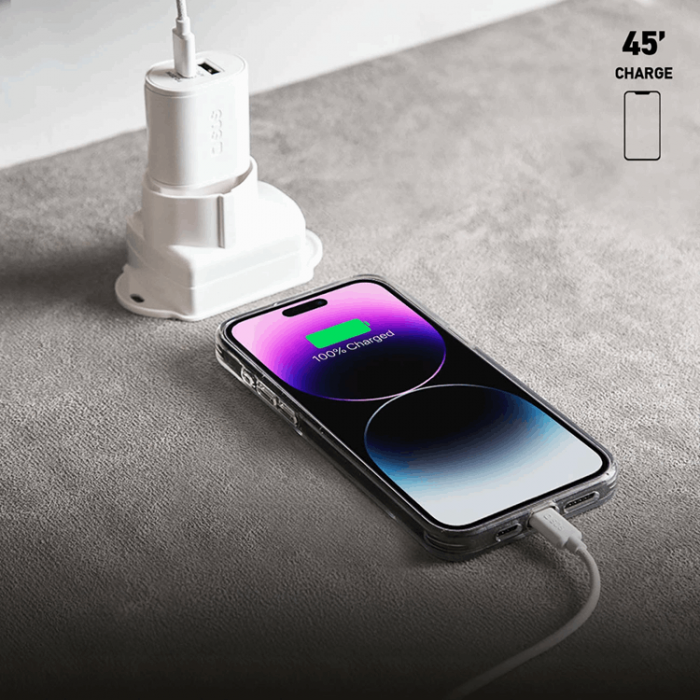 SBS - SBS Snabbladdare 20W USB-A USB-C med PD - Vit