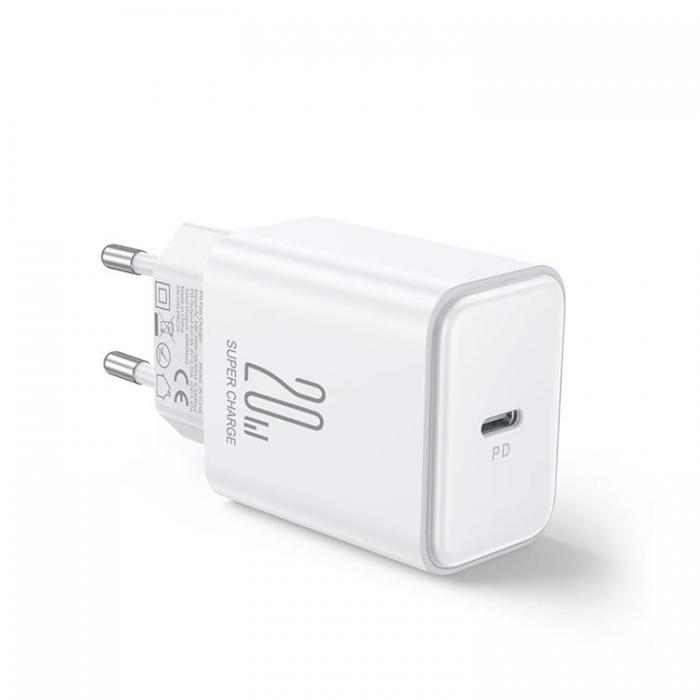 Joyroom - Joyroom PD Vggladdare USB-C 20W Lightning Kabel - Vit