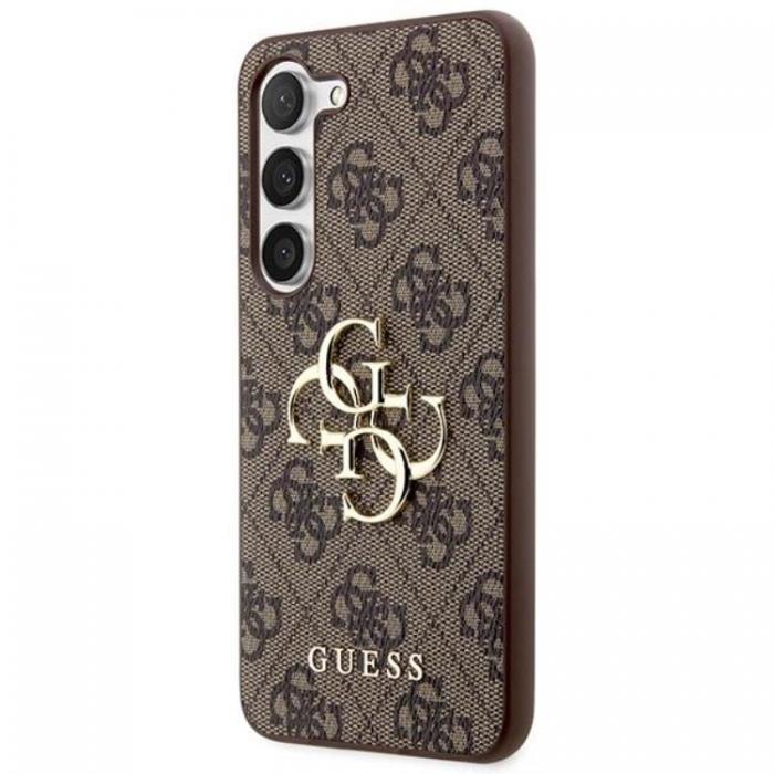 Guess - Guess Galaxy S23 FE Mobilskal Big Metal Logo - Brun