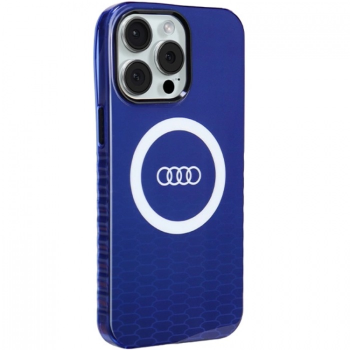 Audi - Audi iPhone 15 Pro Max Mobilskal Magsafe IML Big Logo - Bl