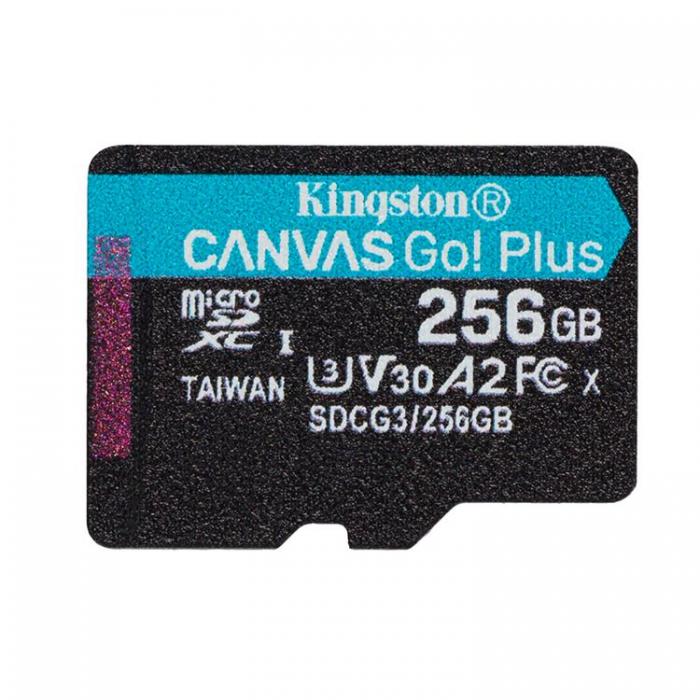 Kingston - Kingston Minneskort 256GB MicroSDXC Canvas Go! Plus