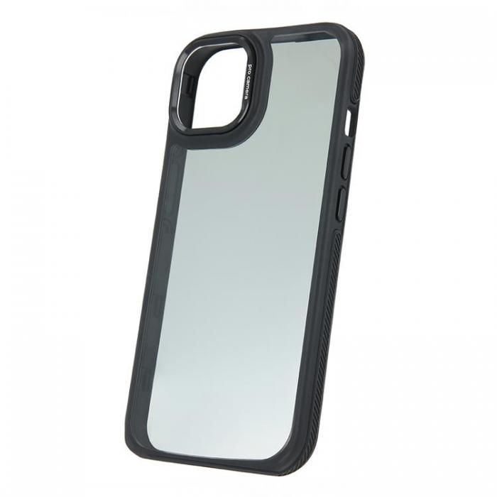 A-One Brand - iPhone 15 Mobilskal Crystal Black - Svart