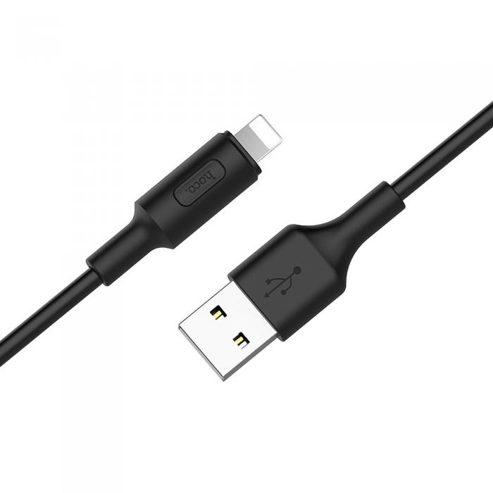 Hoco - HOCO Soarer USB-A till Lightning kabel X25 1m - Svart