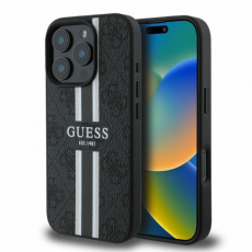 Guess - Guess iPhone 16 Pro Max Mobilskal Magsafe 4G Printed Stripes