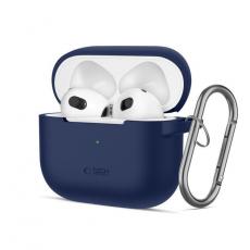 Tech-Protect - Tech-Protect Apple Airpods 3 Skal Silikon Hook - Marinblå