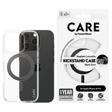 PanzerGlass - CARE By PanzerGlass iPhone 16 Pro Mobilskal MagSafe Kickstand - Svart