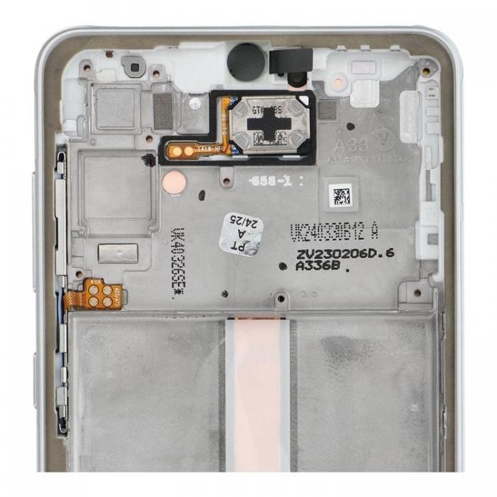 SpareParts - SAMSUNG A33 5G Skrm med LCD-display ServicePack - Vit