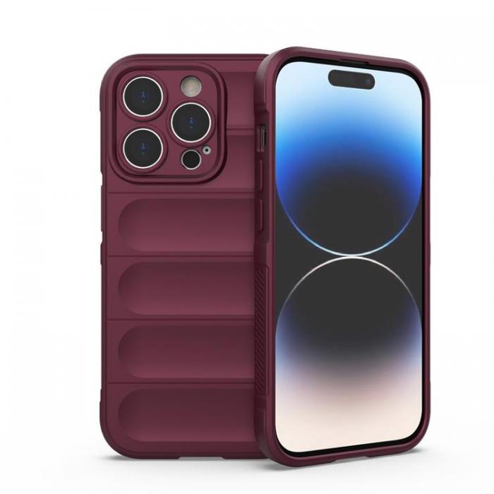 OEM - iPhone 14 Pro Max Skal Magic Shield Flexible Armored - Burgundy