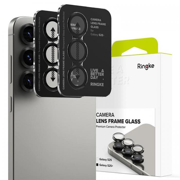 Ringke - [2-Pack] Ringke Galaxy S25 Plus Hrdat Glas Kameraskydd Ram