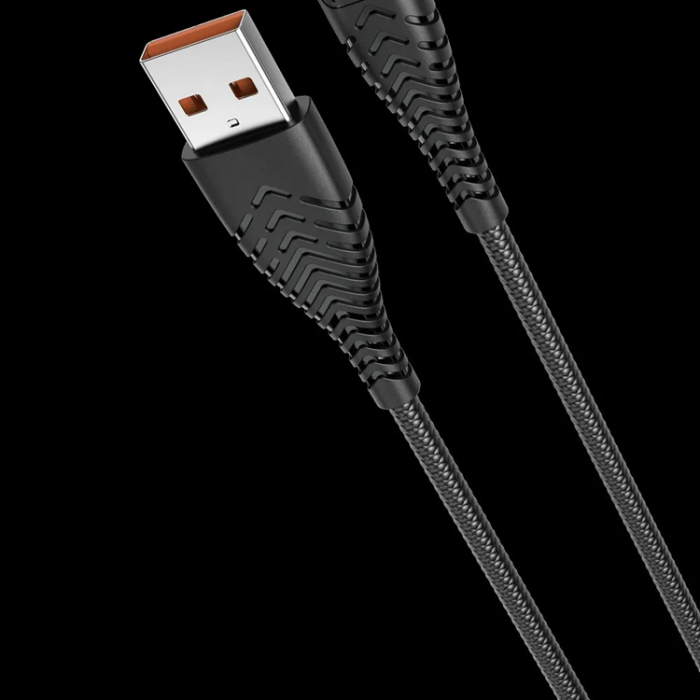 Veger - Veger USB-C till USB-A kabel 1.2m 2.4A - Svart