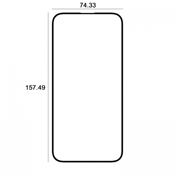 Etteri - Etteri iPhone 16 Plus Hrdat Glas Skrmskydd 9D - Svart