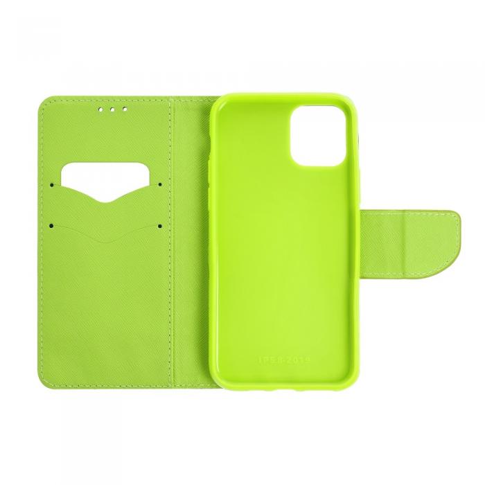 OEM - Fancy Plnboksfodral till Samsung Galaxy A5 2017 navy/lime