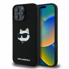 KARL LAGERFELD - KARL LAGERFELD iPhone 16 Pro Mobilskal Magsafe Choupette Head