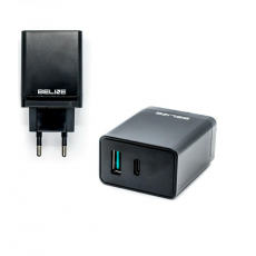 Beline - Beline Väggladdare USB-A Till USB-C - Svart