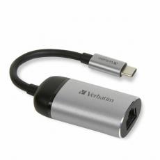 Verbatim - Verbatim USB-C till Ethernet Adapter - Grå