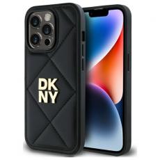 DKNY - DKNY iPhone 14 Pro Mobilskal Quilted Stack Logo - Svart