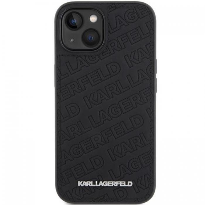 KARL LAGERFELD - KARL LAGERFELD iPhone 15 Mobilskal Quilted K Pattern - Svart