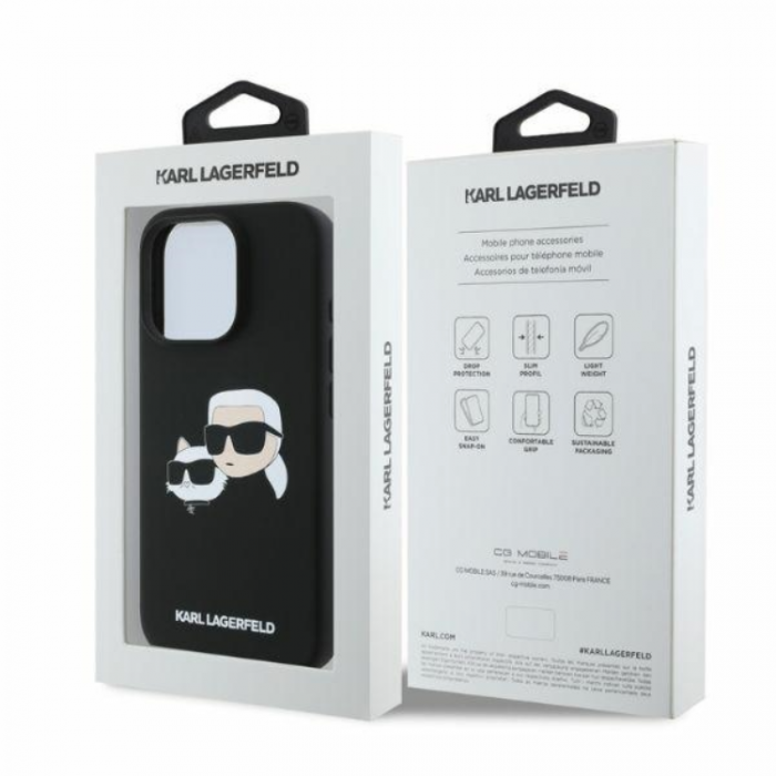 KARL LAGERFELD - KARL LAGERFELD iPhone 16 Pro Mobilskal Magsafe Double Heads