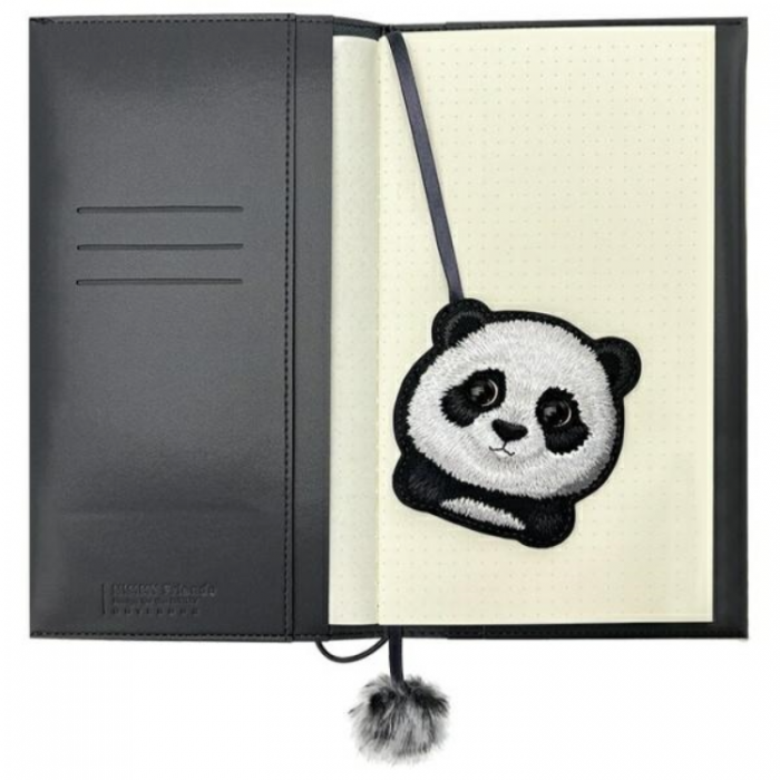 NIMMY - Nimmy Set 2in1 Notebook + Pen Big Eyed Pet 2.0 Panda - Svart