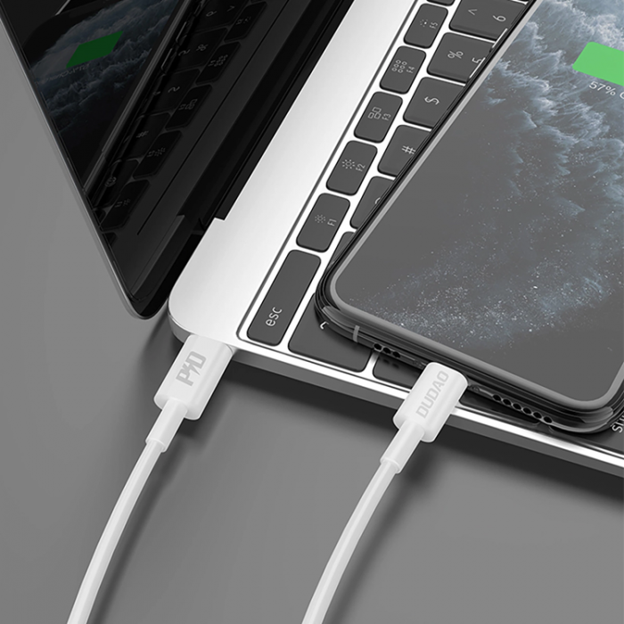 Dudao - Dudao L6X USB-C - Lightning PD 20W 1m Kabel - Vit