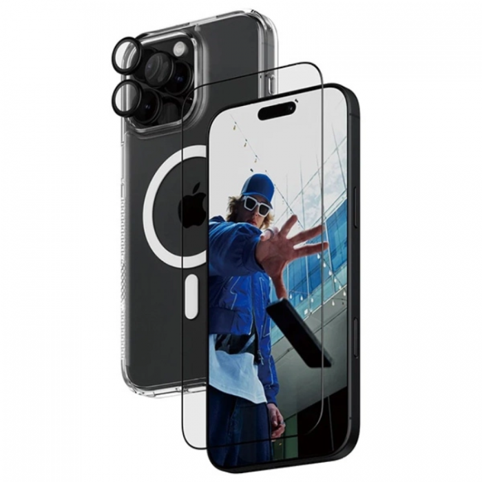 PanzerGlass - PanzerGlass 3-in-1 Skyddspaket iPhone 16 Pro Max