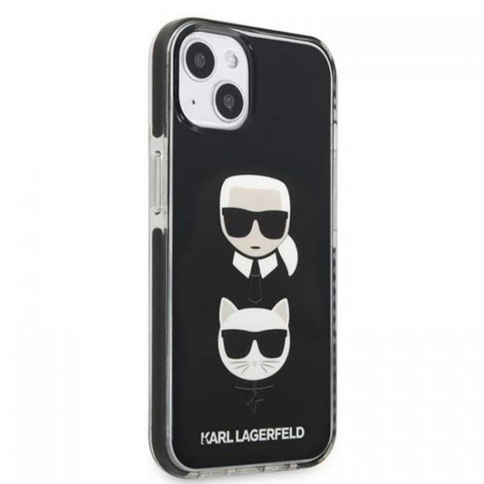 KARL LAGERFELD - Karl Lagerfeld iPhone 13 Skal Karl & Choupette Head - Svart