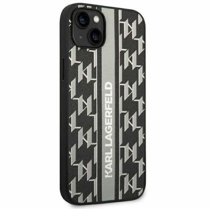 KARL LAGERFELD - Karl Lagerfeld iPhone 14 Plus Skal Monogram Stripe - Gr