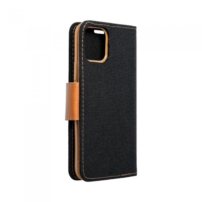 OEM - Galaxy S21 FE Plnboksfodral Canvas Nylon - Svart