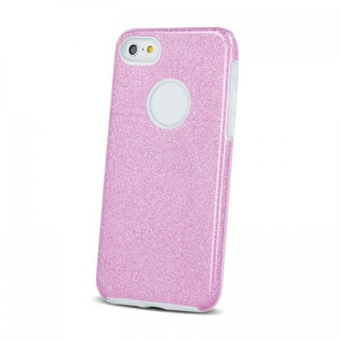 A-One Brand - iPhone 16 Pro Max Mobilskal Glitter 3in1 - Rosa