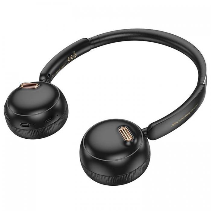 Hoco - Hoco On-Ear Hrlurar Trdlsa Bluetooth W62 - Svart